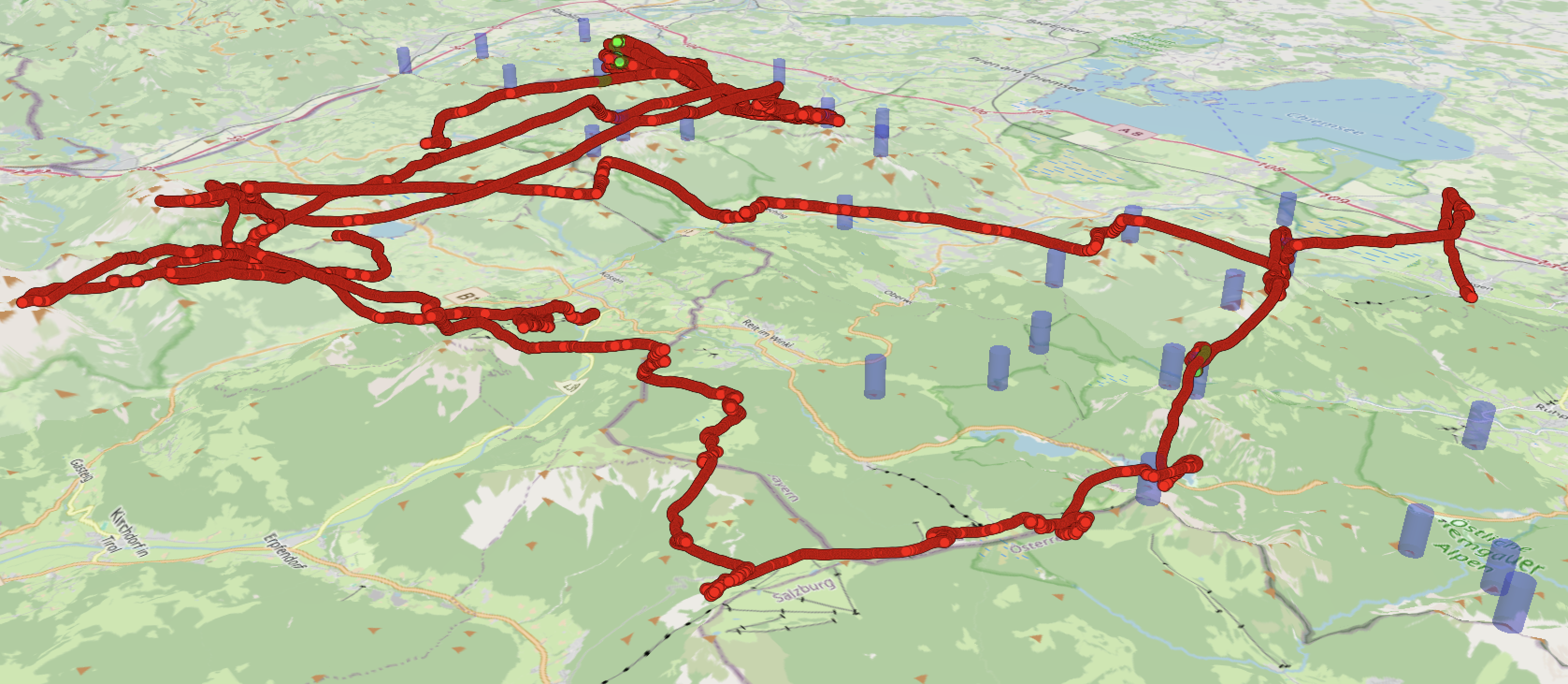 3D tracking visualization using CesiumJS